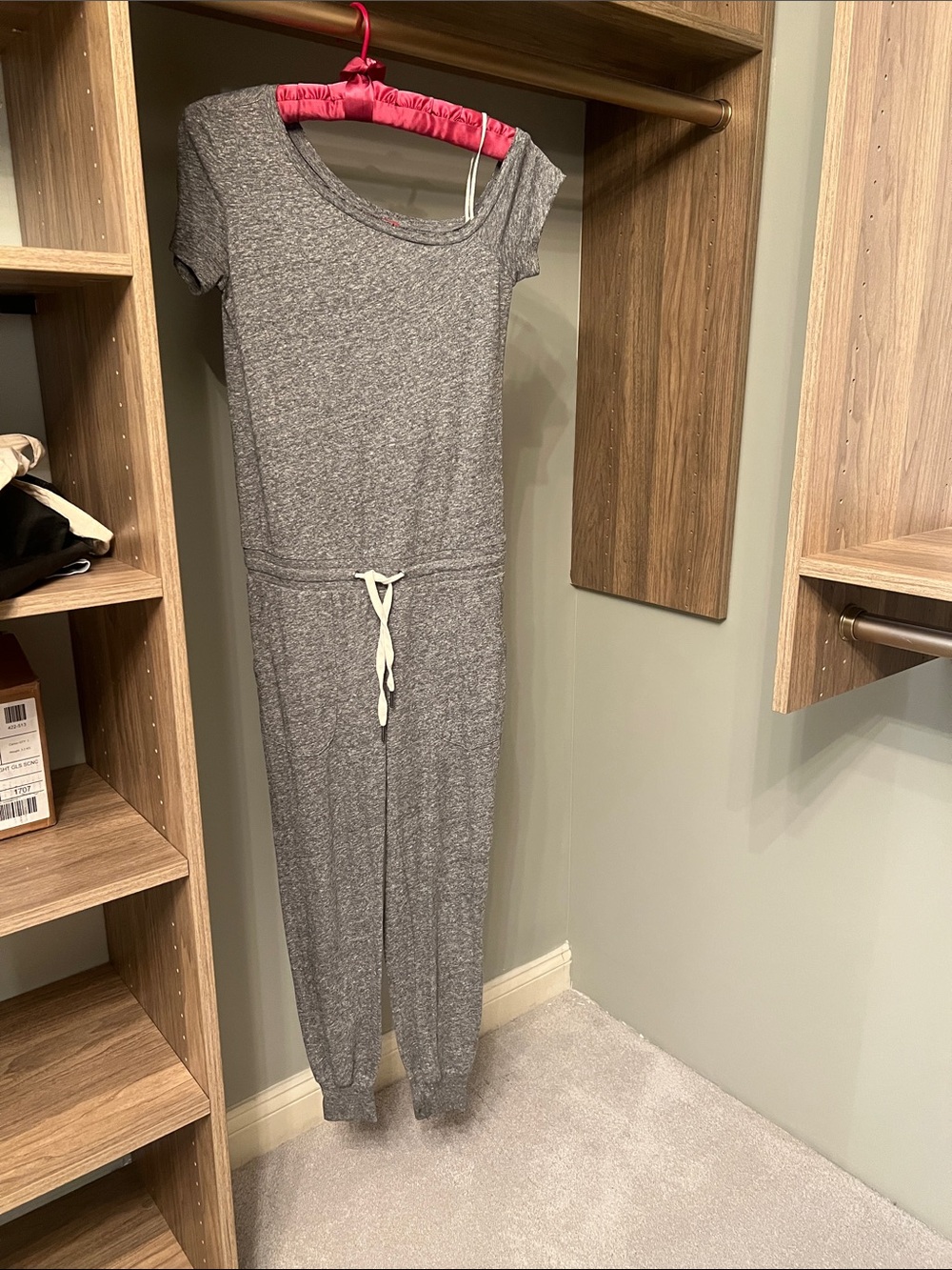 n:PHILANTHROPY Heather Gray Crewneck Top with Red Label